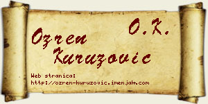 Ozren Kuruzović vizit kartica